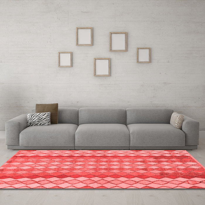 Country Red Washable Rugs