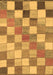 Checkered Brown Modern Rug, abs955brn