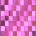 Square Checkered Purple Modern Rug, abs955pur