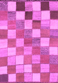 Checkered Purple Modern Rug, abs955pur