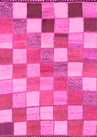 Checkered Pink Modern Rug, abs955pnk