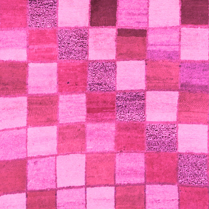 Checkered Pink Modern Rug, abs955pnk