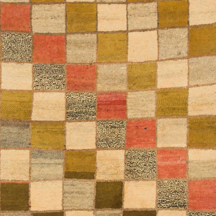 Abstract Orange Checkered Rug, abs955