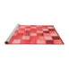 Modern Red Washable Rugs