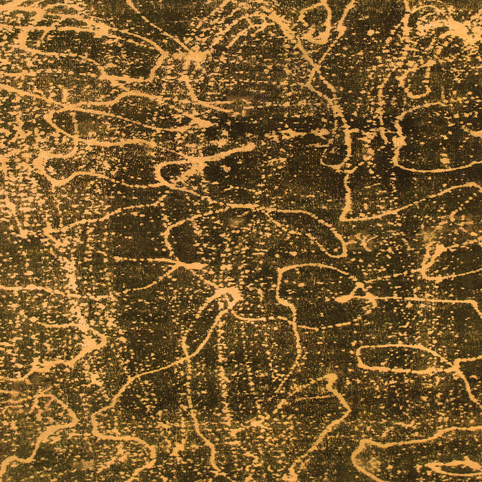 Square Abstract Orange Modern Rug, abs956org