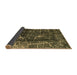 Sideview of Abstract Brown Modern Rug, abs956brn