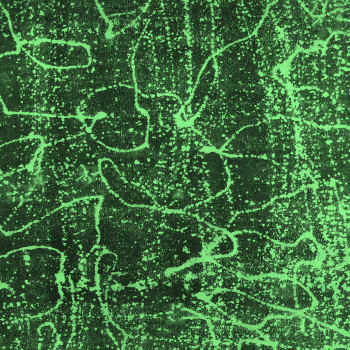 Machine Washable Abstract Emerald Green Modern Area Rugs, wshabs956emgrn