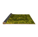 Sideview of Abstract Yellow Modern Rug, abs956yw