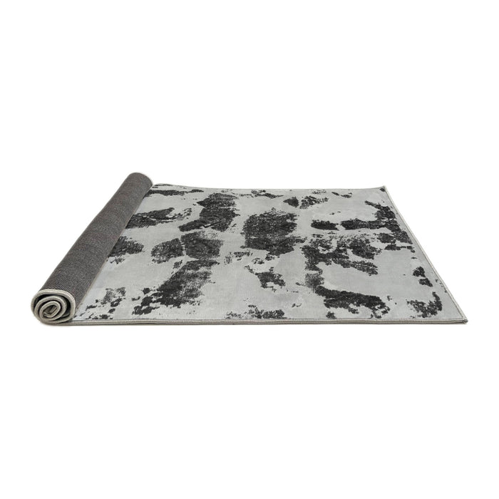 Sideview of Abstract Gray Modern Rug, abs957gry