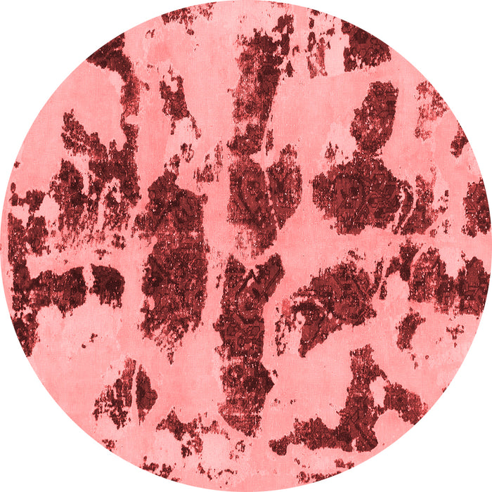 Machine Washable Abstract Red Modern Rug, wshabs957red