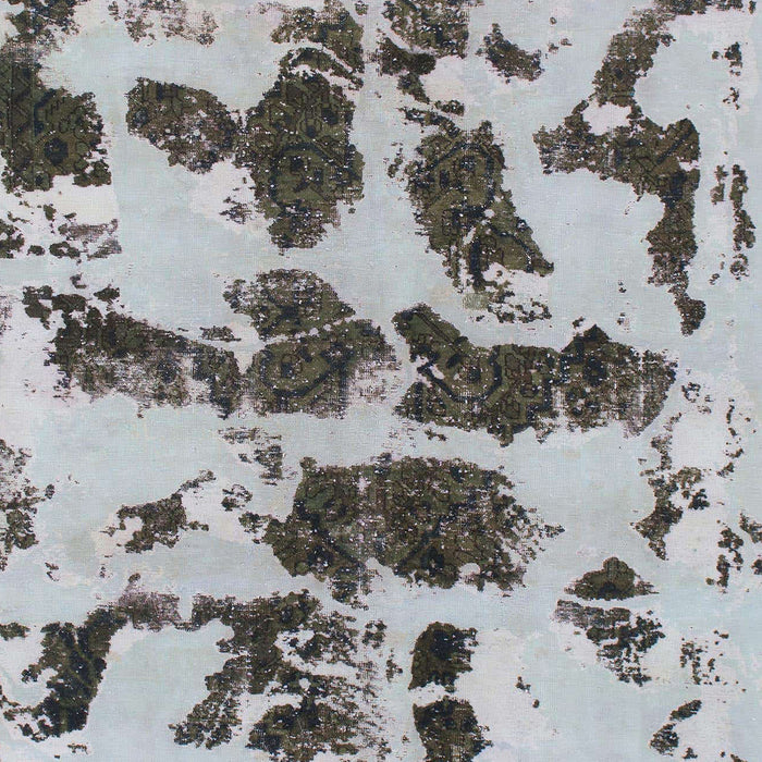 Machine Washable Abstract Metallic Silver Gray Rug, wshabs957