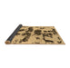 Sideview of Abstract Brown Modern Rug, abs957brn