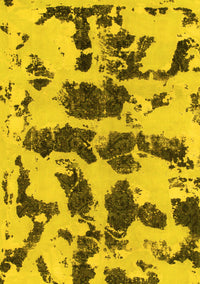 Abstract Yellow Modern Rug, abs957yw