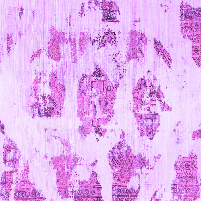 Square Machine Washable Abstract Purple Modern Area Rugs, wshabs958pur