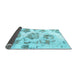 Sideview of Abstract Light Blue Modern Rug, abs958lblu