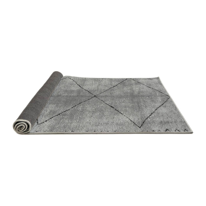 Sideview of Abstract Gray Modern Rug, abs959gry