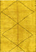 Abstract Yellow Modern Rug, abs959yw