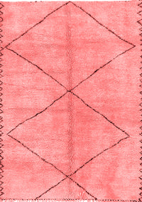 Abstract Red Modern Rug, abs959red