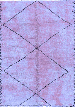 Abstract Blue Modern Rug, abs959blu