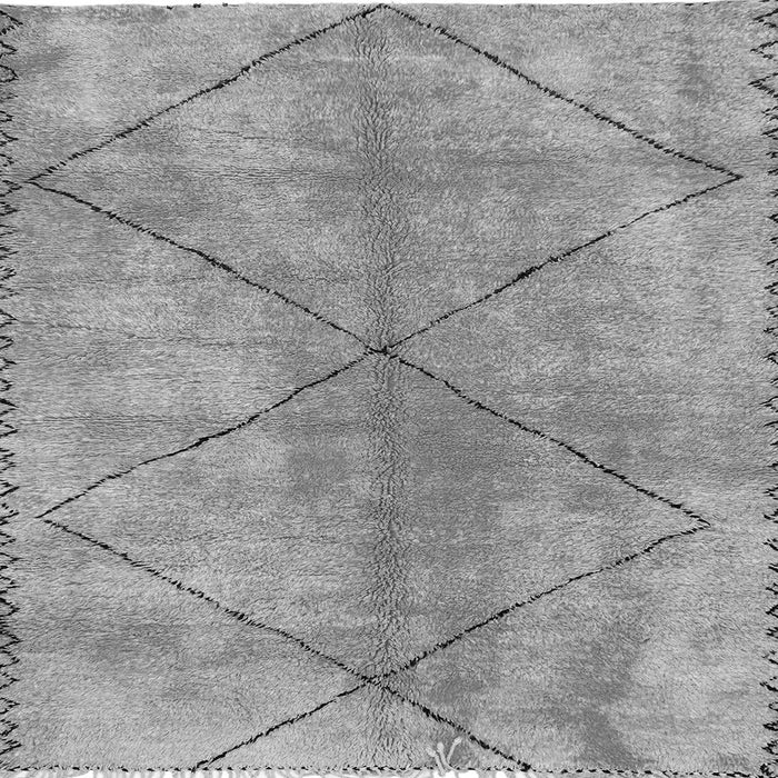 Square Machine Washable Abstract Gray Modern Rug, wshabs959gry