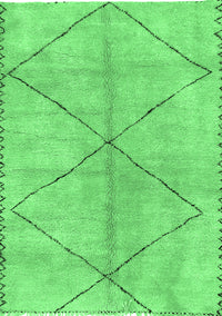 Abstract Emerald Green Modern Rug, abs959emgrn