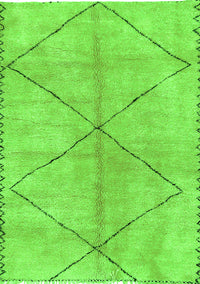 Abstract Green Modern Rug, abs959grn