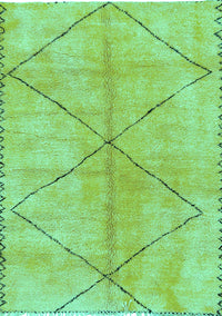 Abstract Turquoise Modern Rug, abs959turq