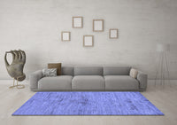 Machine Washable Abstract Blue Modern Rug, wshabs95blu