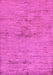 Machine Washable Abstract Pink Modern Rug, wshabs95pnk