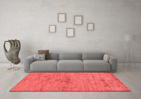 Machine Washable Abstract Red Modern Rug, wshabs95red