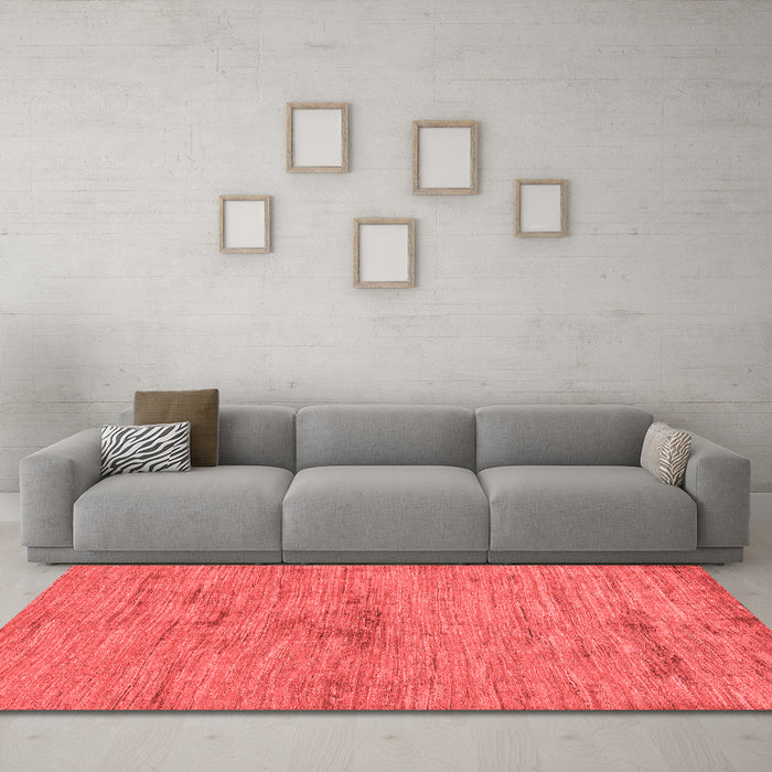 Modern Red Washable Rugs