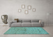 Machine Washable Abstract Light Blue Modern Rug in a Living Room, wshabs95lblu