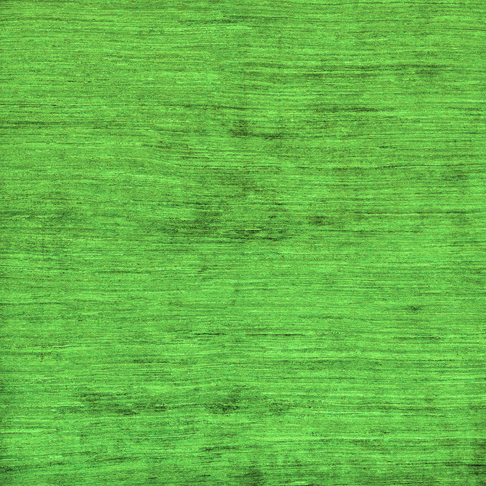 Square Machine Washable Abstract Green Modern Area Rugs, wshabs95grn