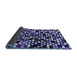 Sideview of Abstract Blue Modern Rug, abs960blu