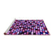 Sideview of Machine Washable Abstract Purple Modern Area Rugs, wshabs960pur