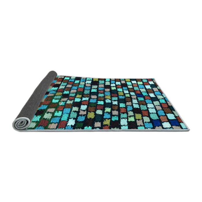 Sideview of Abstract Light Blue Modern Rug, abs960lblu