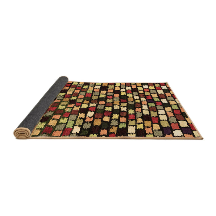 Sideview of Abstract Brown Modern Rug, abs960brn