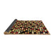 Sideview of Abstract Brown Modern Rug, abs960brn