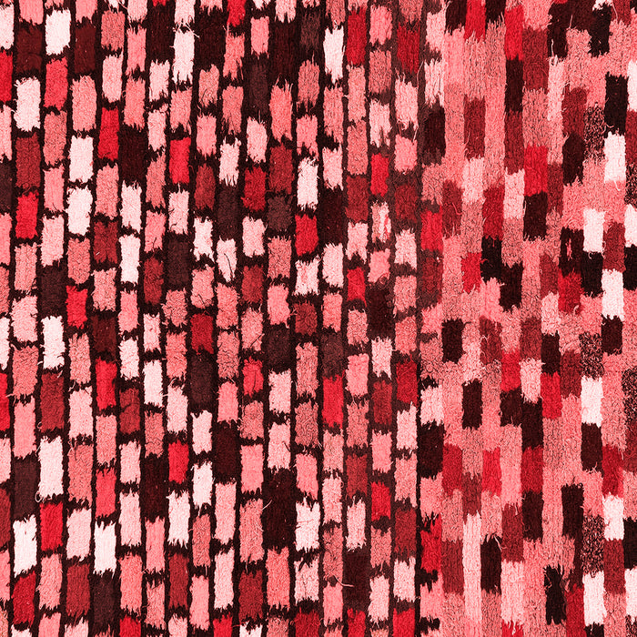 Machine Washable Abstract Red Modern Rug, wshabs960red