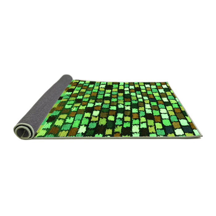 Sideview of Abstract Green Modern Rug, abs960grn