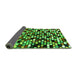 Sideview of Abstract Green Modern Rug, abs960grn