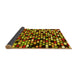 Sideview of Abstract Yellow Modern Rug, abs960yw