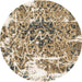 Round Abstract Brown Modern Rug, abs961