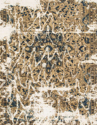 Machine Washable Abstract Brown Rug, wshabs961