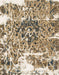 Machine Washable Abstract Brown Rug, wshabs961