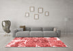 Modern Red Washable Rugs