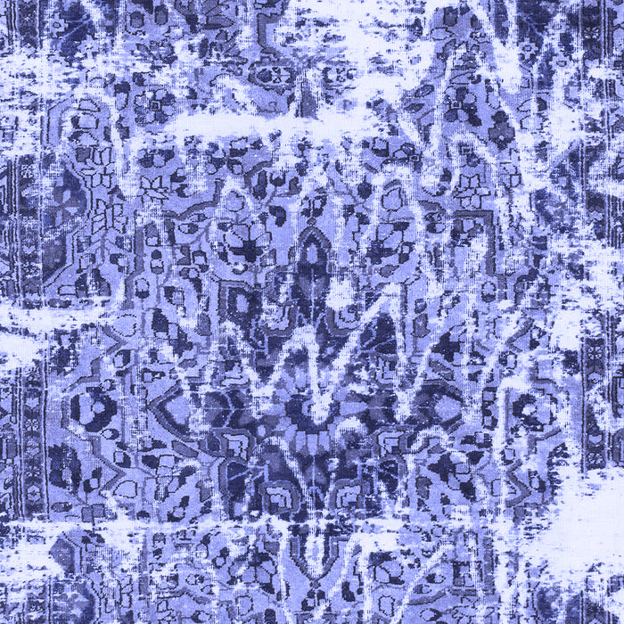 Machine Washable Abstract Blue Modern Rug, wshabs961blu