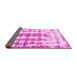 Sideview of Abstract Pink Modern Rug, abs962pnk