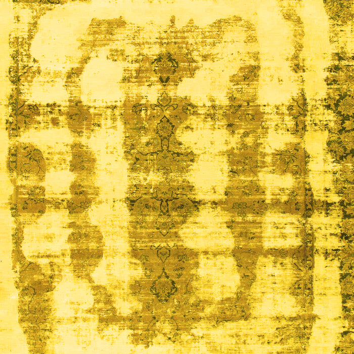 Abstract Yellow Modern Rug, abs962yw
