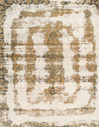 Machine Washable Abstract Wheat Beige Rug, wshabs962